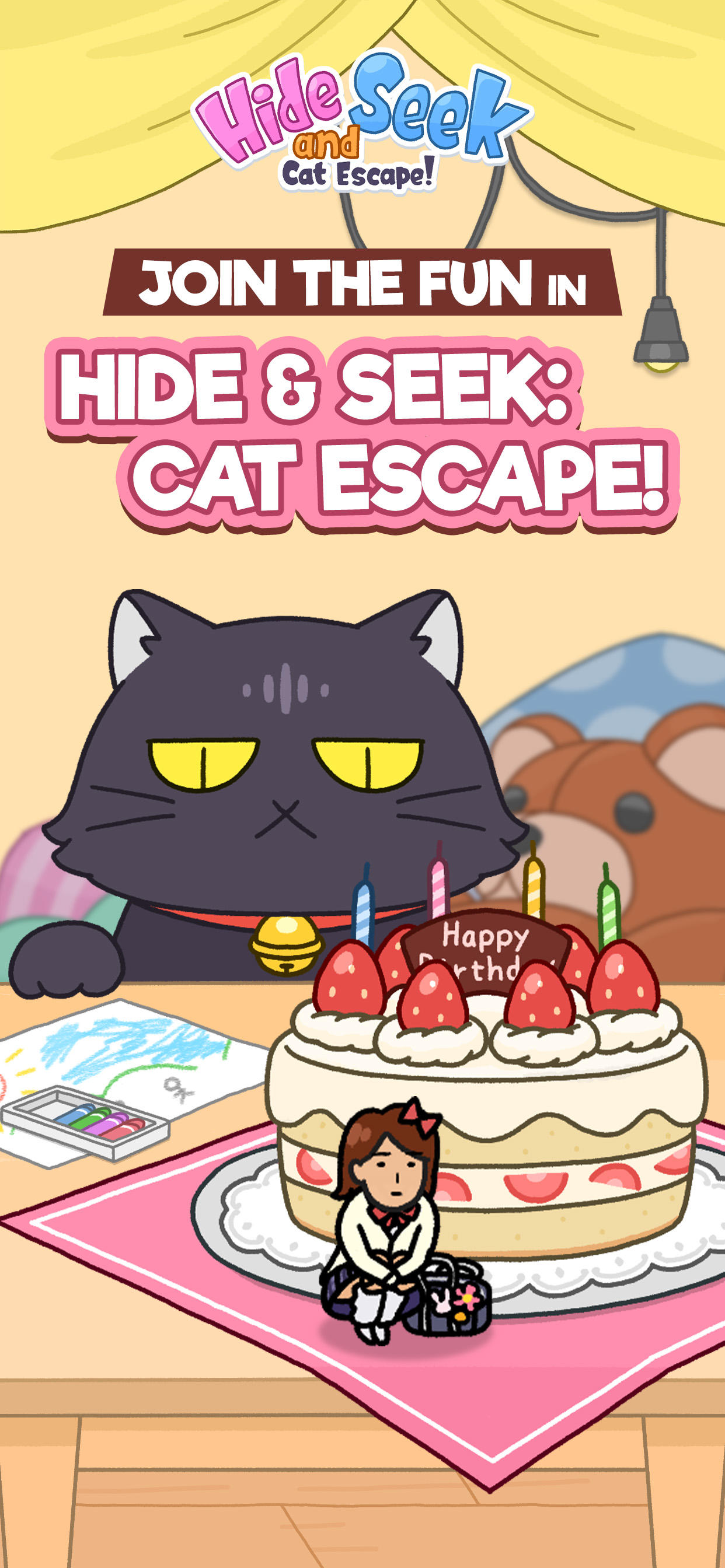 Hide and Seek: Cat Escape! Game Screenshot