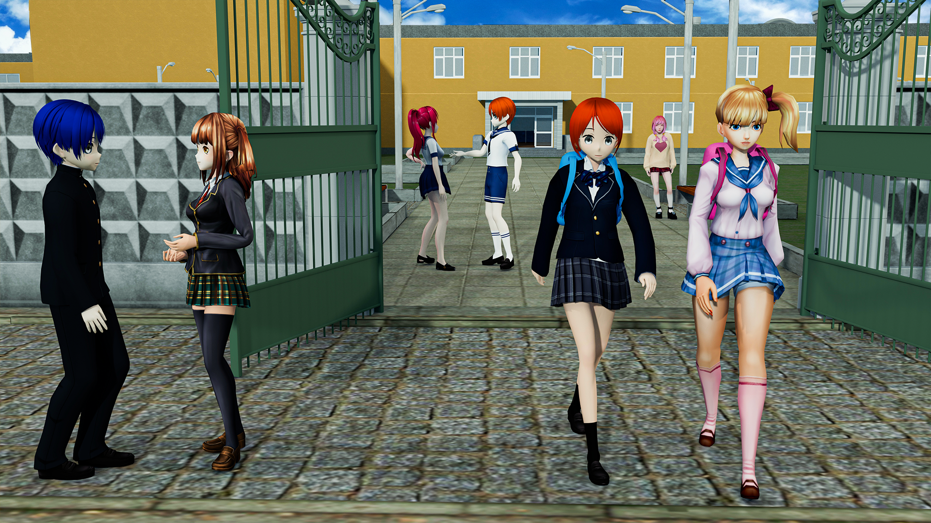 Anime High School Love Story 1 Game Screenshot