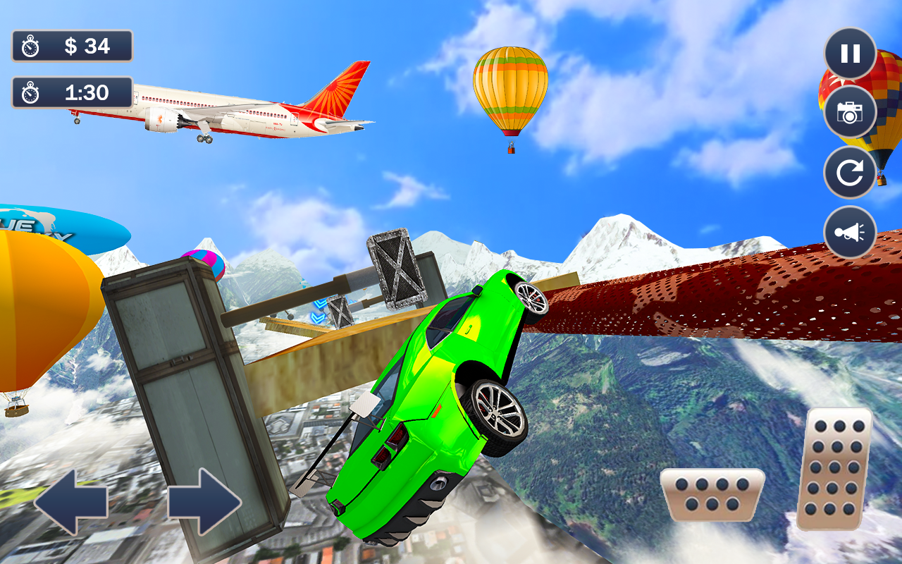 Cuplikan Layar Game Mega Ramp Simulator Mobil -3D yang mustahil Stunts