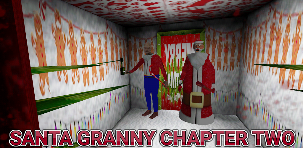 Banner of Santa Granny Chapter Two - Horror Game 