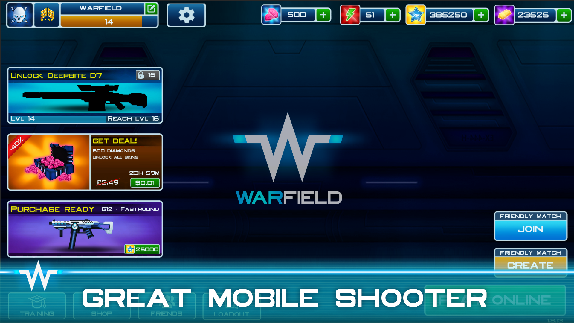 Warfield: Tactical Arena Shooter 게임 스크린샷