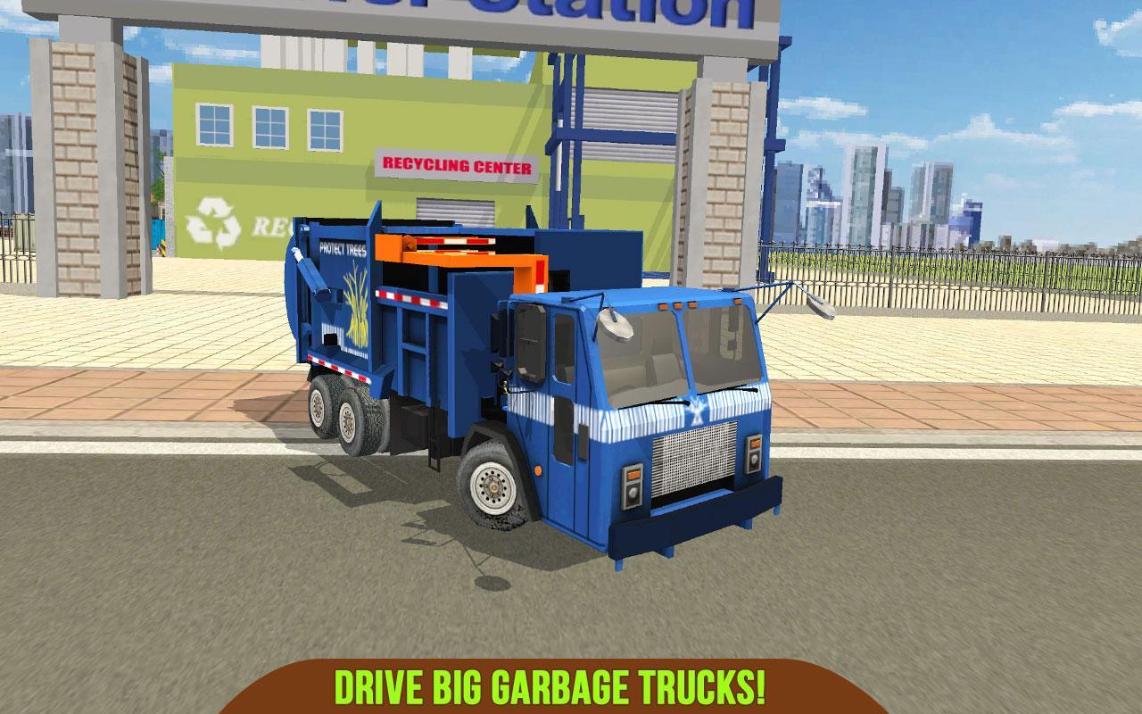 Garbage Truck & Recycling SIM Game Screenshot