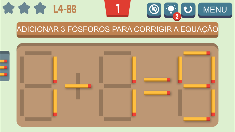Captura de Tela do Jogo Move o Fósforo