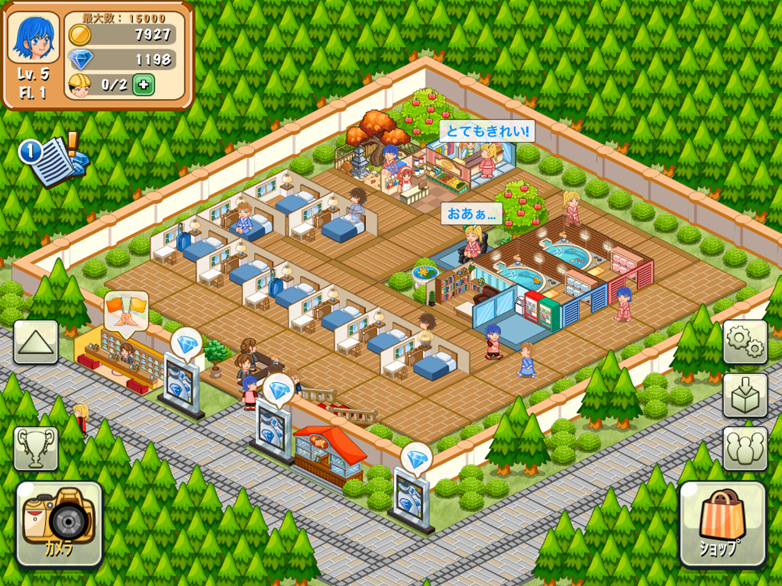 ホテルストーリー：リゾートシミュレーション ゲームのスクリーンショット