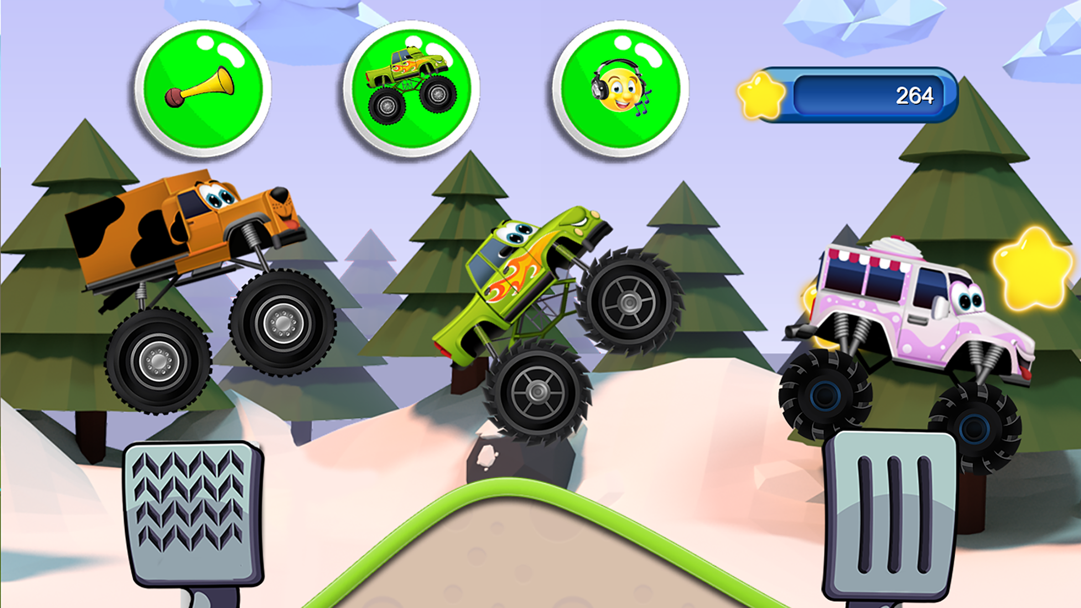 Monster Trucks Game for Kids 2 Game Screenshot
