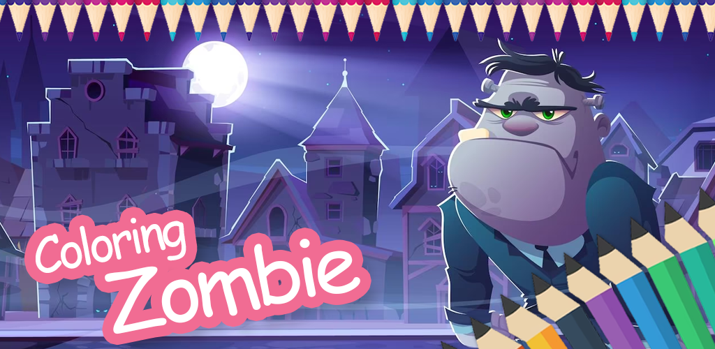 Captura de Tela do Jogo Zombie Coloring Games