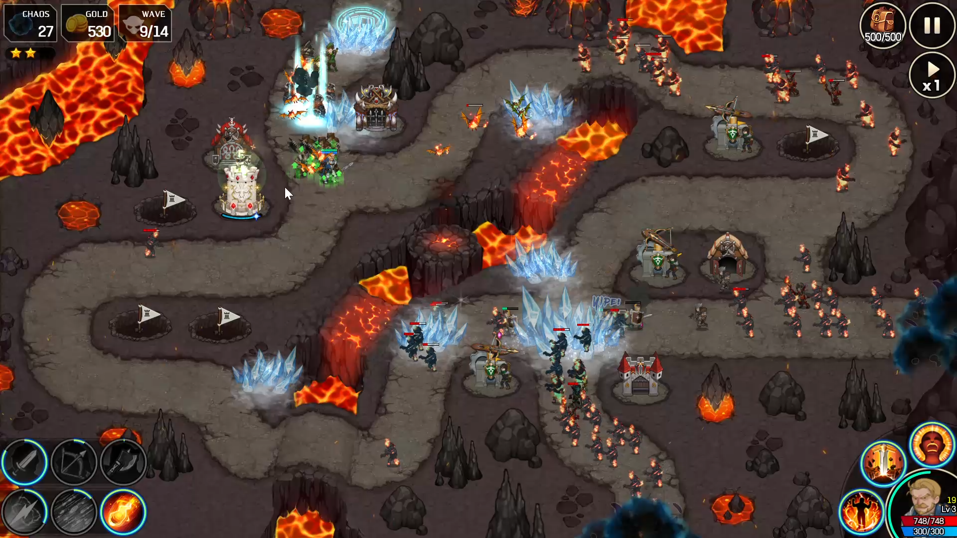 Chaos Rush (Tower Defense) Game Screenshot