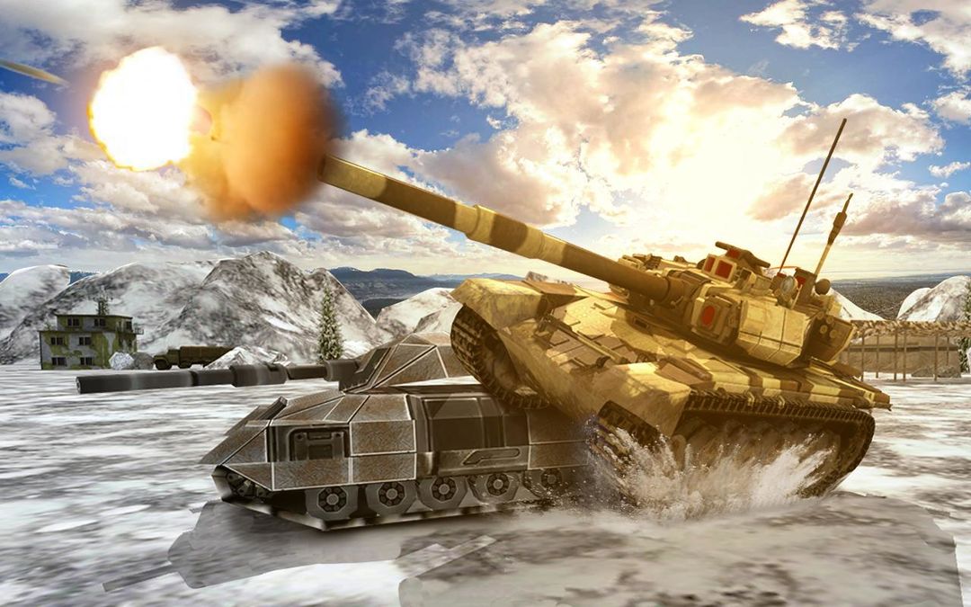 무거운 육군 탱크 운전 시뮬레이터 세계 전쟁 기습 게임 스크린 샷