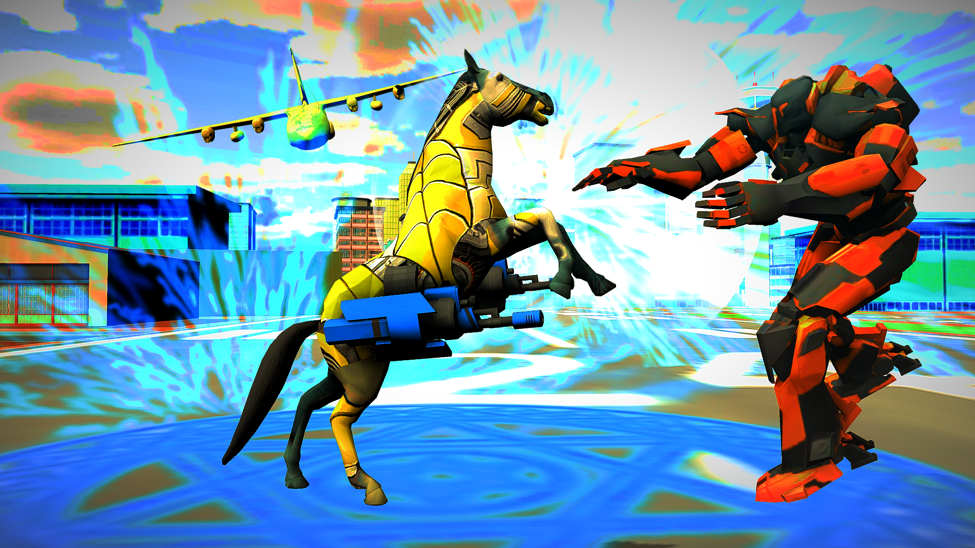 Horse Robot Car Transformers Game Screenshot
