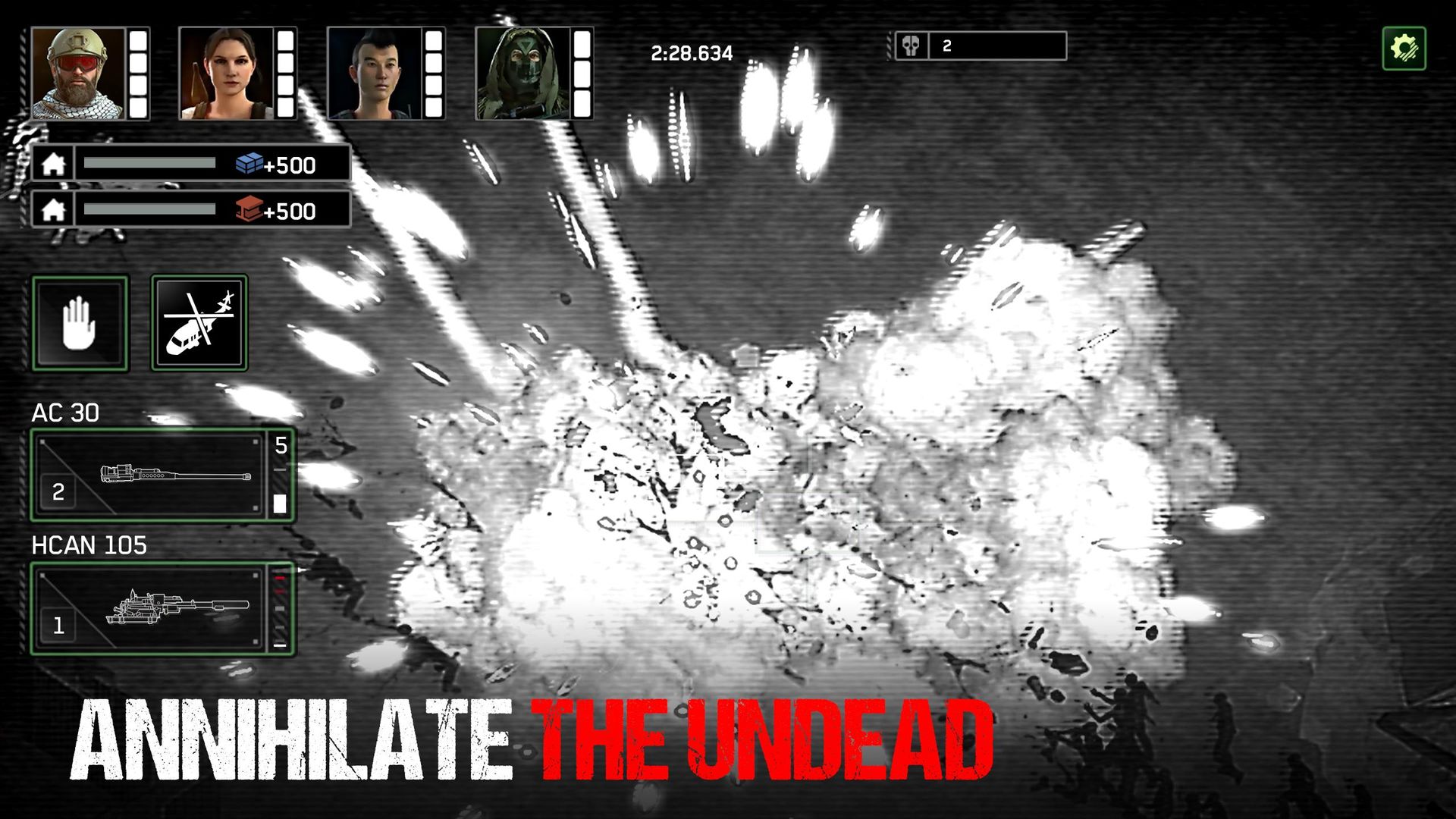 Screenshot of Zombie Gunship Survival