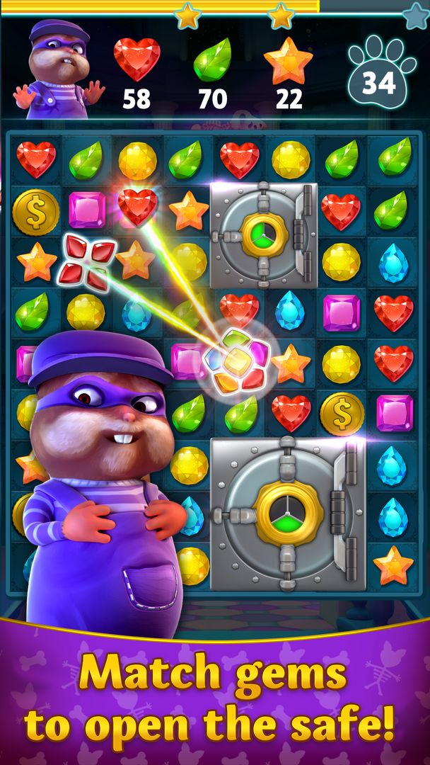Screenshot of Diamond Quest - Match 3 puzzle