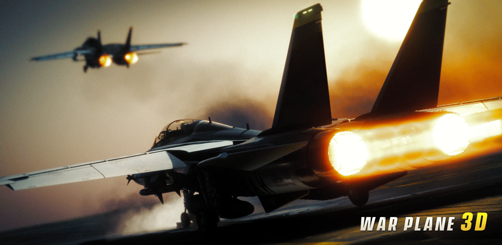 Banner of Avion de guerre 3D - Jeux de bataille amusants 