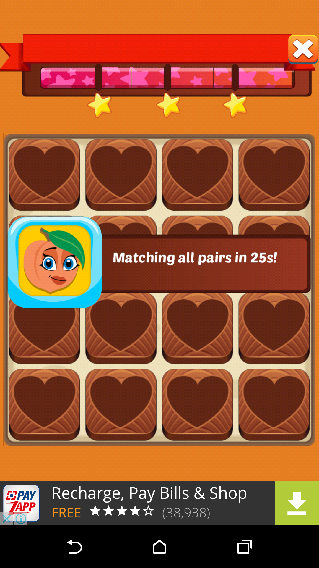 Fruit Match ゲームのスクリーンショット