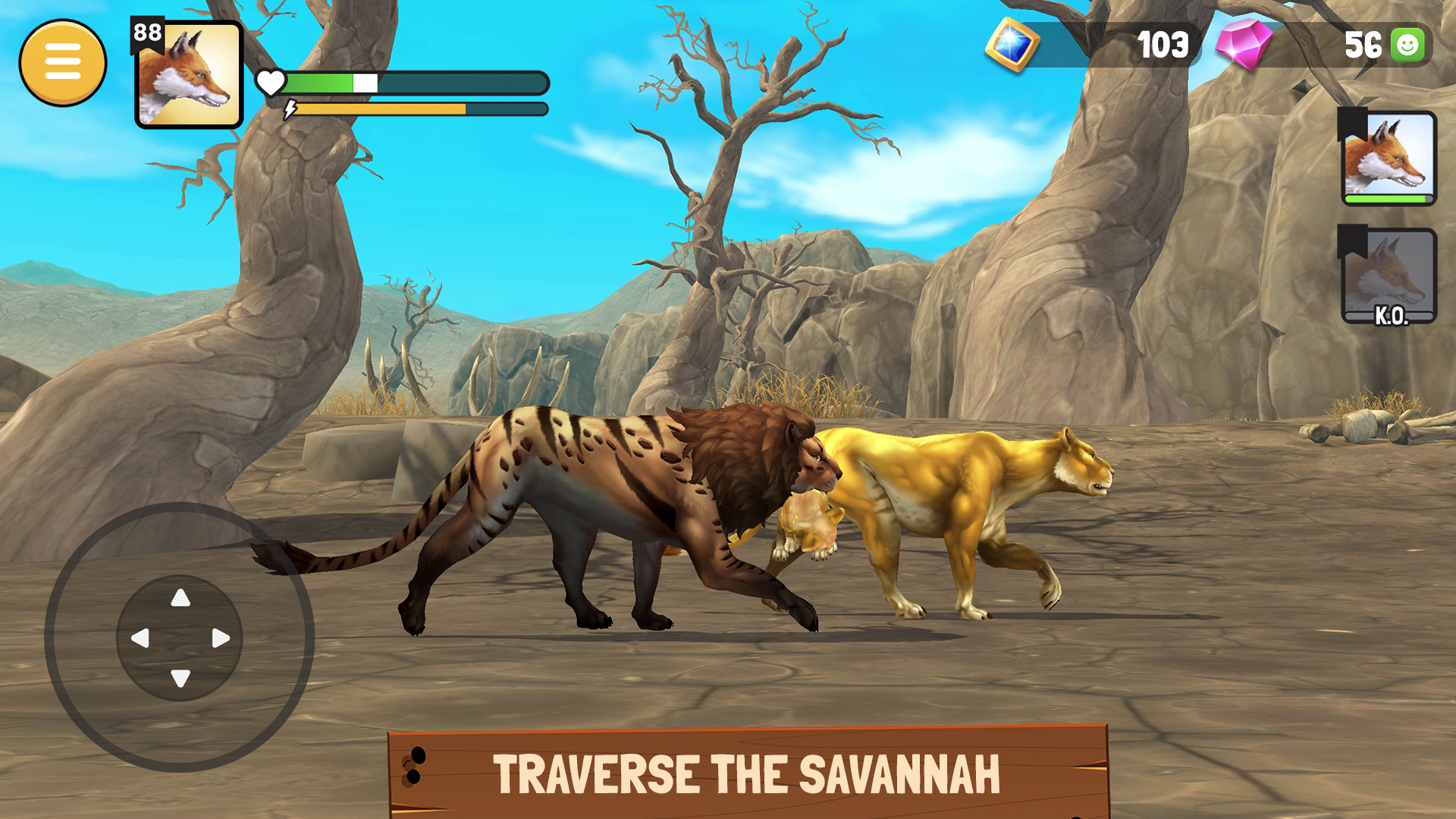 Animal Kingdoms: Wolf Sim MMO Game Screenshot