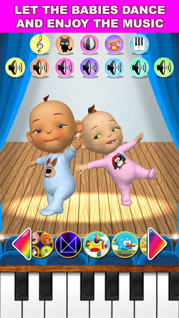 Screenshot of Talking Baby Twins Newborn Fun