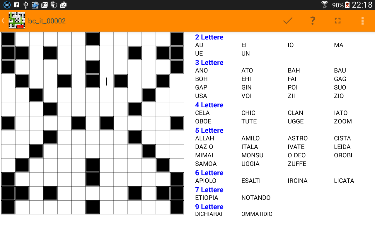 Cuplikan Layar Game Fill ins puzzles word puzzles