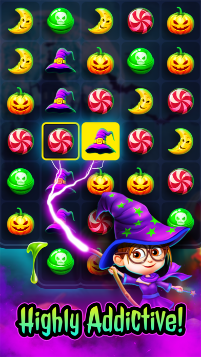 The Halloween Match 3 Puzzle 게임 스크린 샷