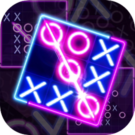 Tic Tac Toe 2 Player: XO Glow Game for Android - Download