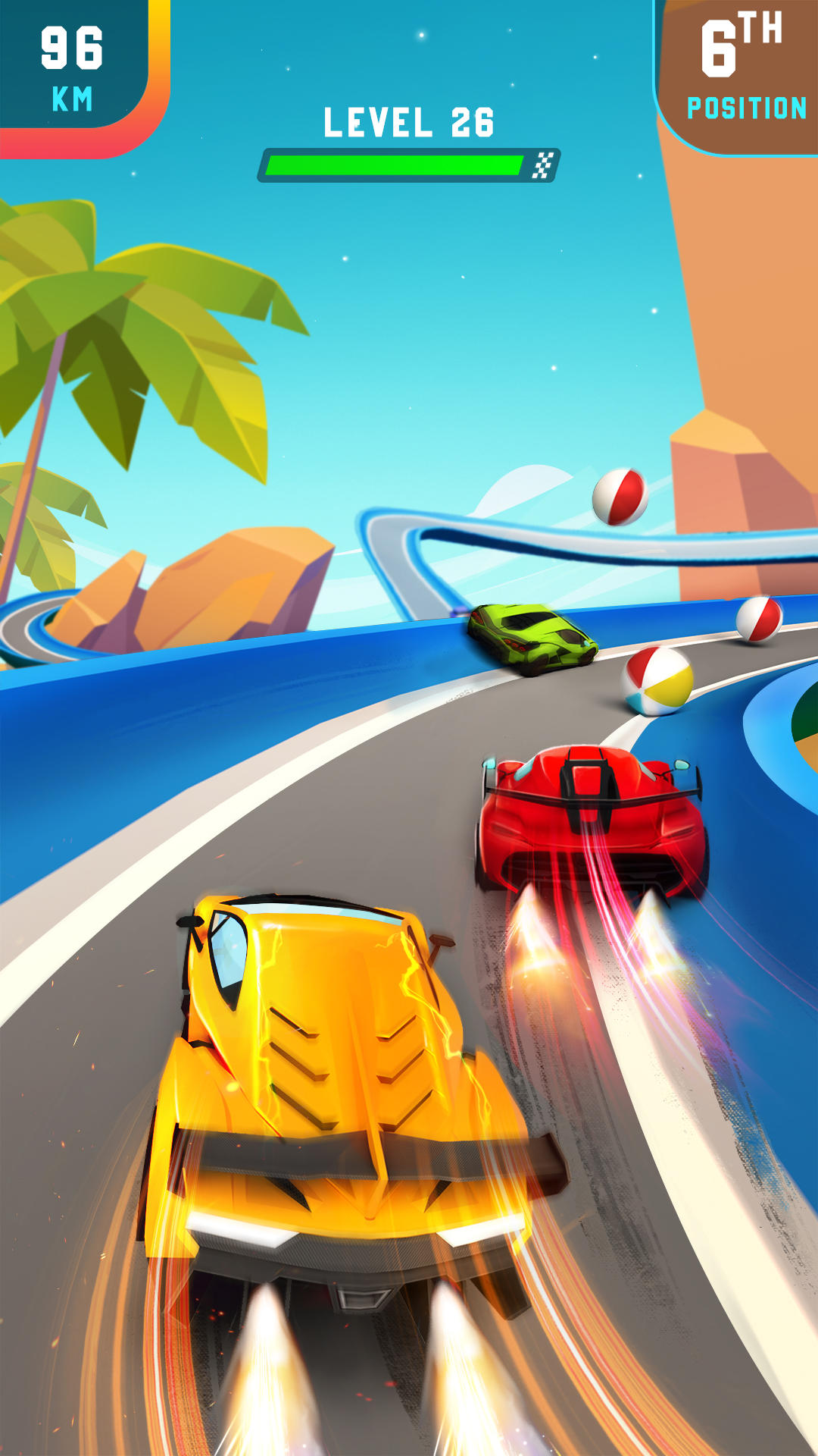 FlyCar : Race Rush 3D Game Screenshot