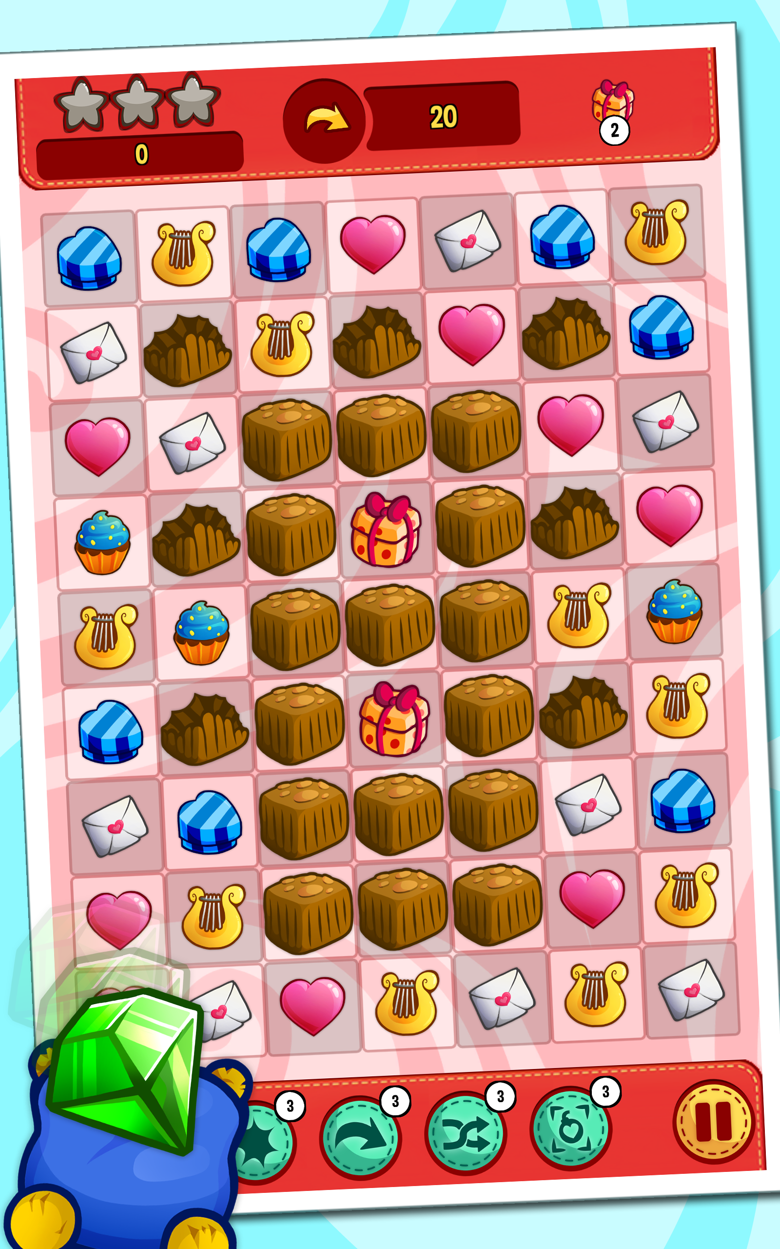 Valentine Connect ภาพหน้าจอเกม