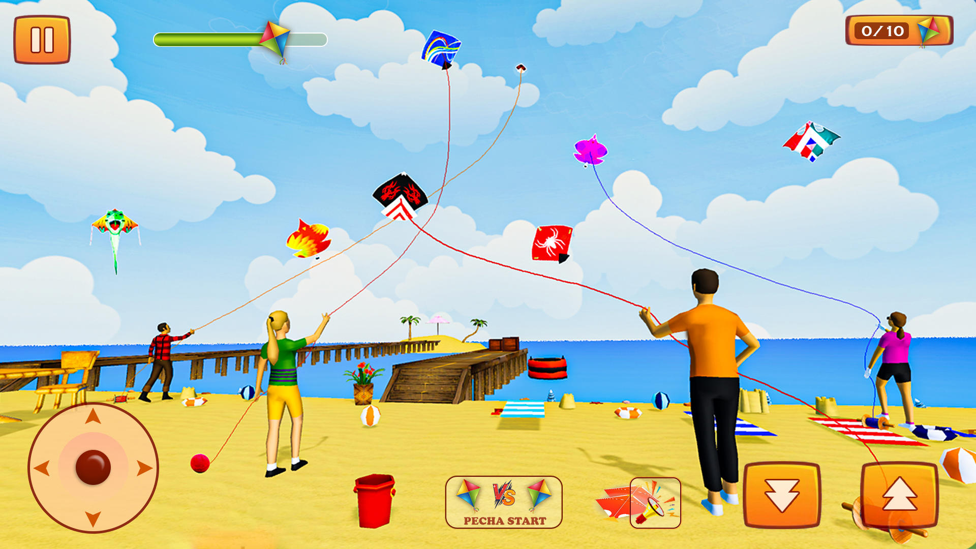 Screenshot 1 of Pipa Combate 3D: jogo de pipa 2.9