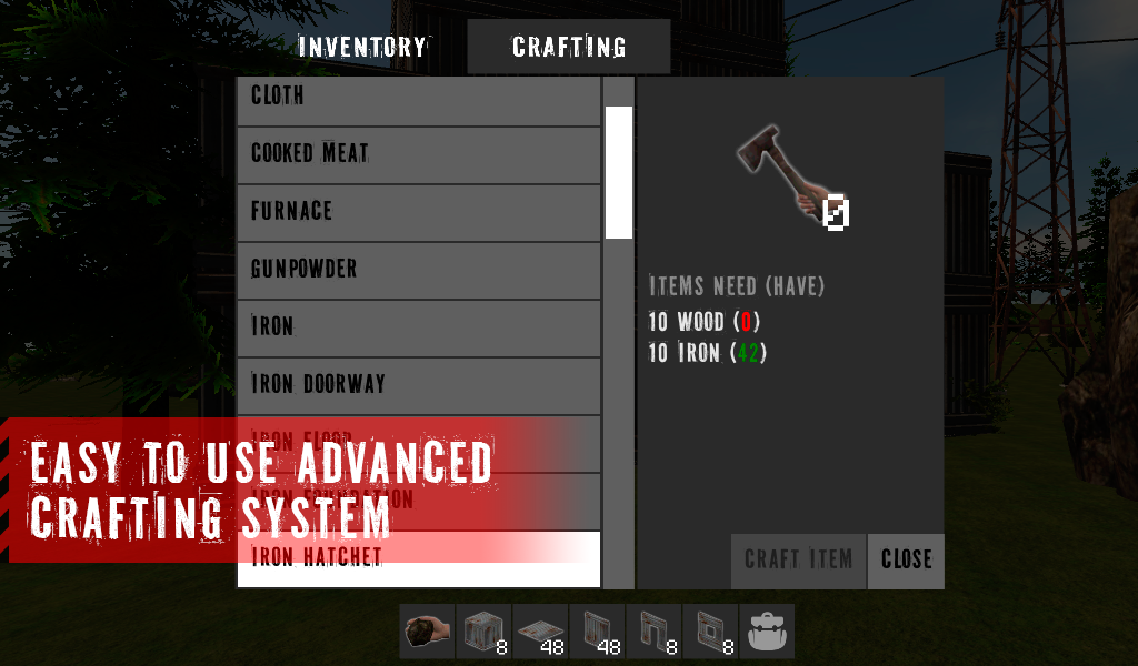 The Survivor: Rusty Forest Game Screenshot