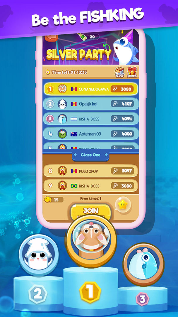 Screenshot of Fish Go.io - Be the fish king