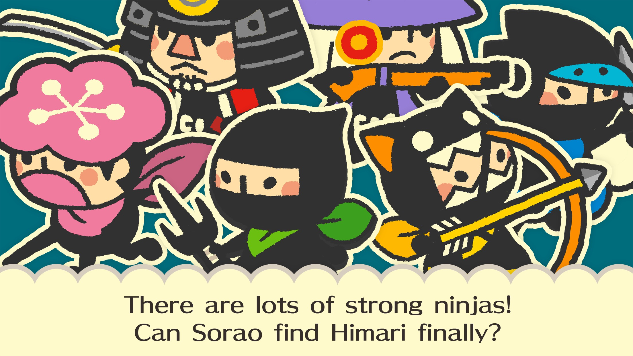 Oshinobisan - Sorao's Shuriken Shot - Game Screenshot