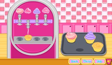 Cooking Ice Cream Cone Cupcake Game Screenshot