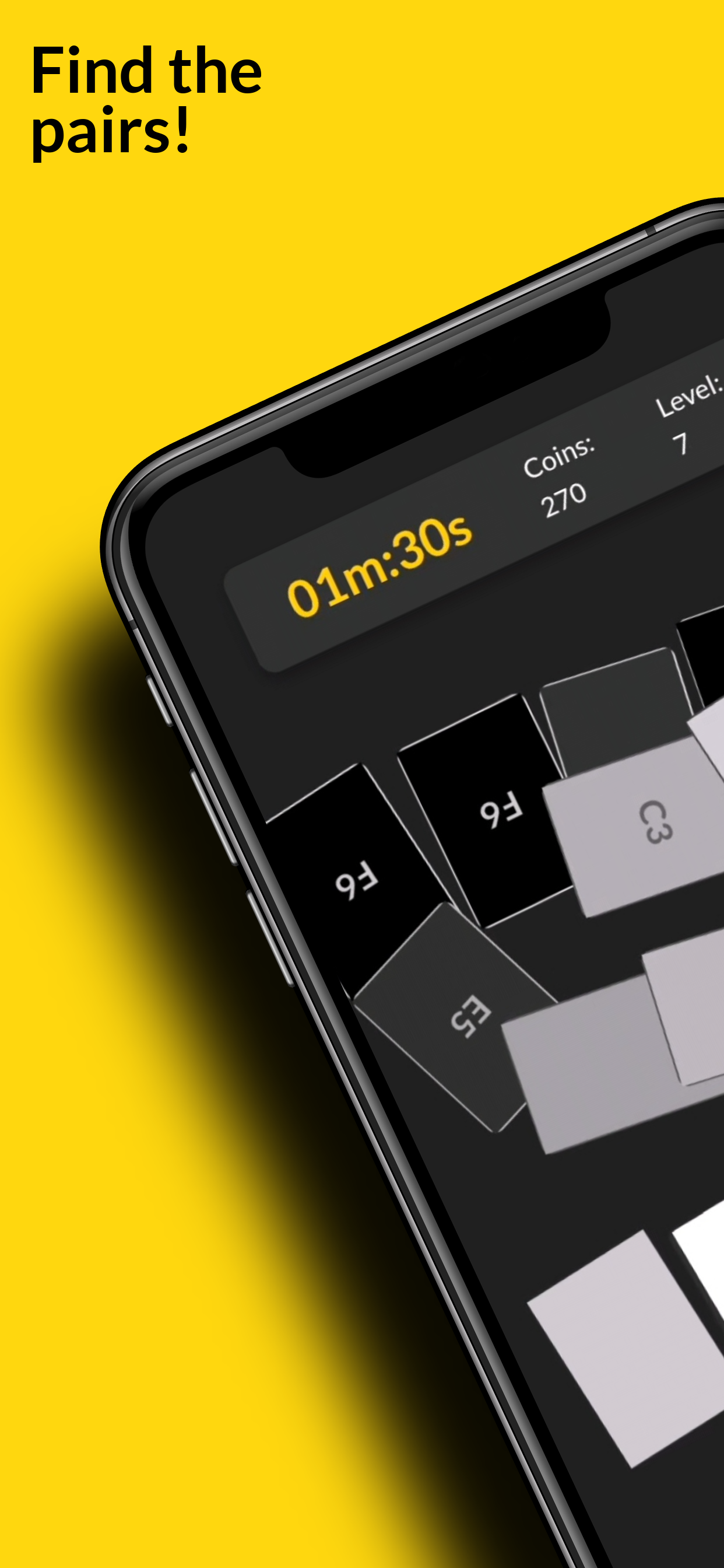 FlipMAD - A1, B2, C3 Pair Card Game Screenshot