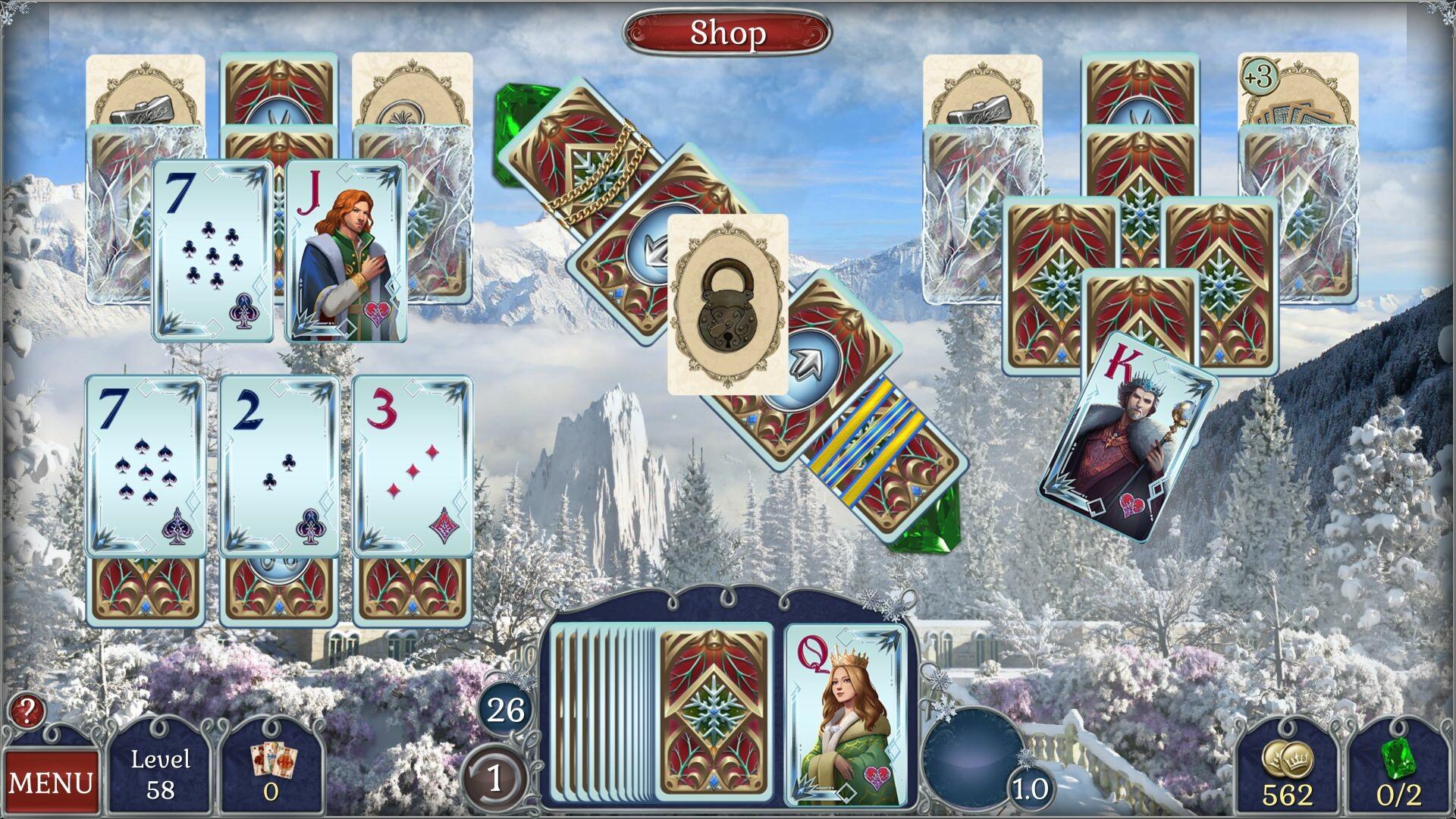 Screenshot 1 of Jewel Match Solitaire Winterscapes 2 - Edição de Colecionador 