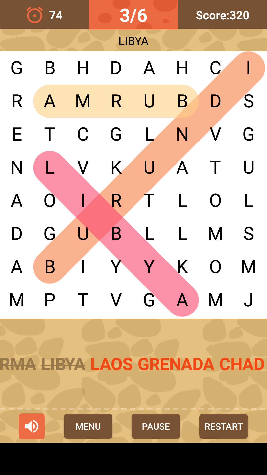 Word Search Puzzle Game Game Screenshot