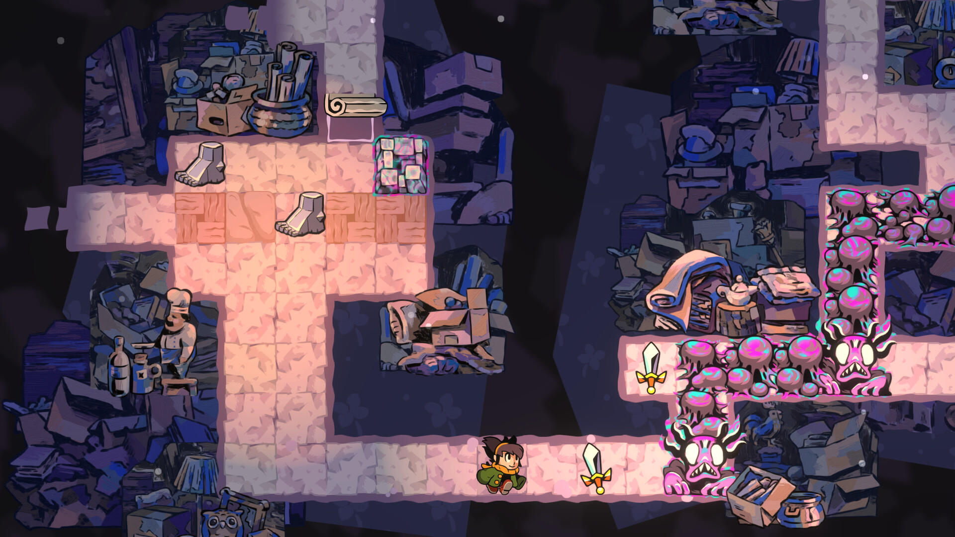 Arranger: A Role-Puzzling Adventure Game Screenshot