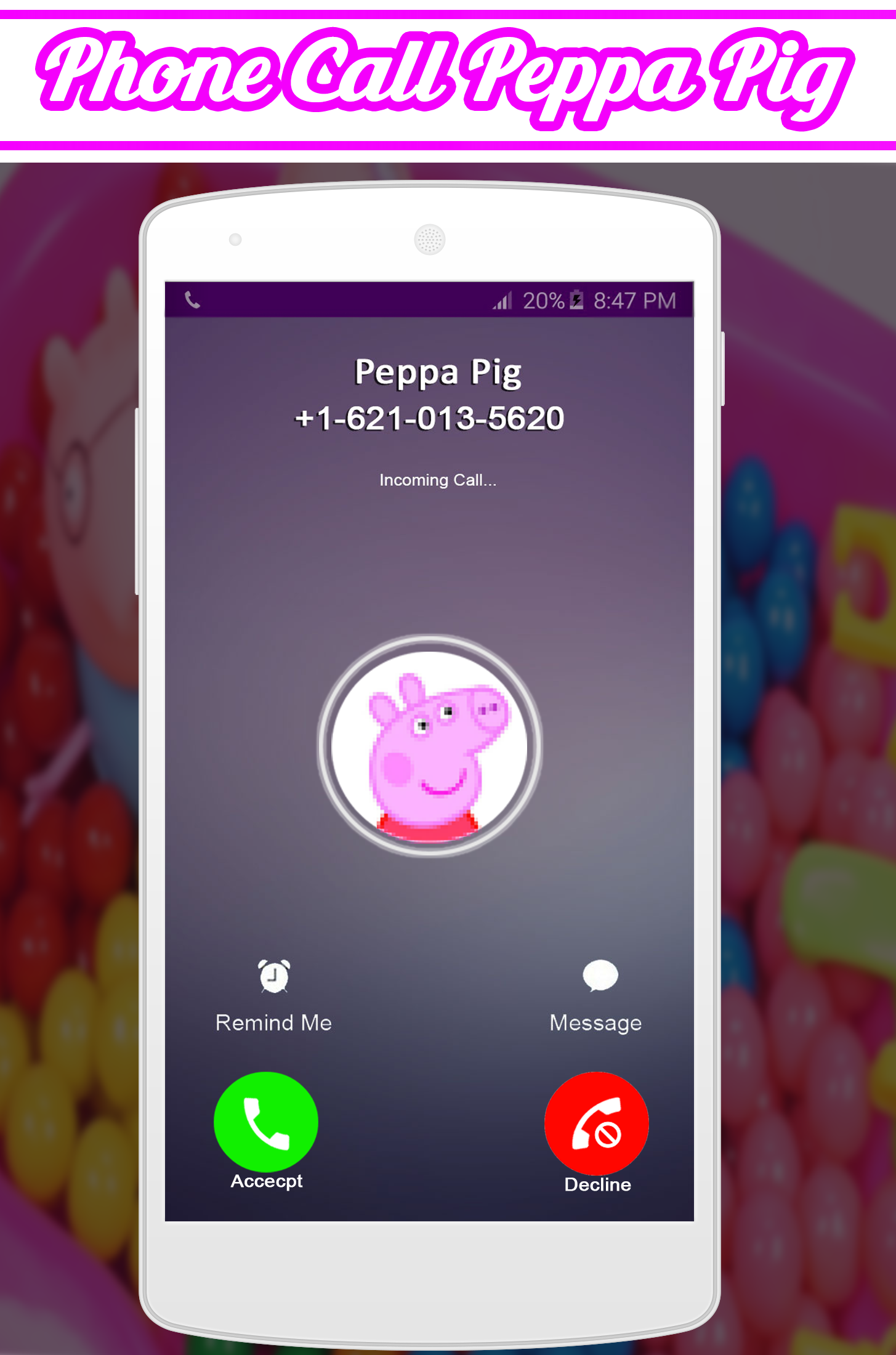 Screenshot 1 of Anruf von Pepa Pig 1.0