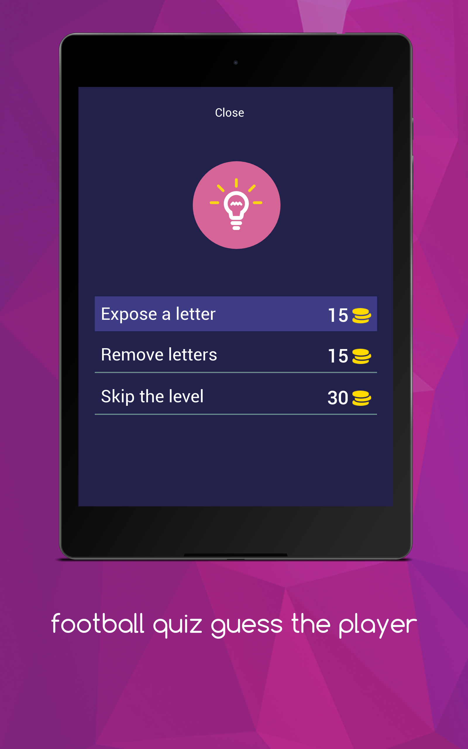 football quiz guess the player Game Screenshot