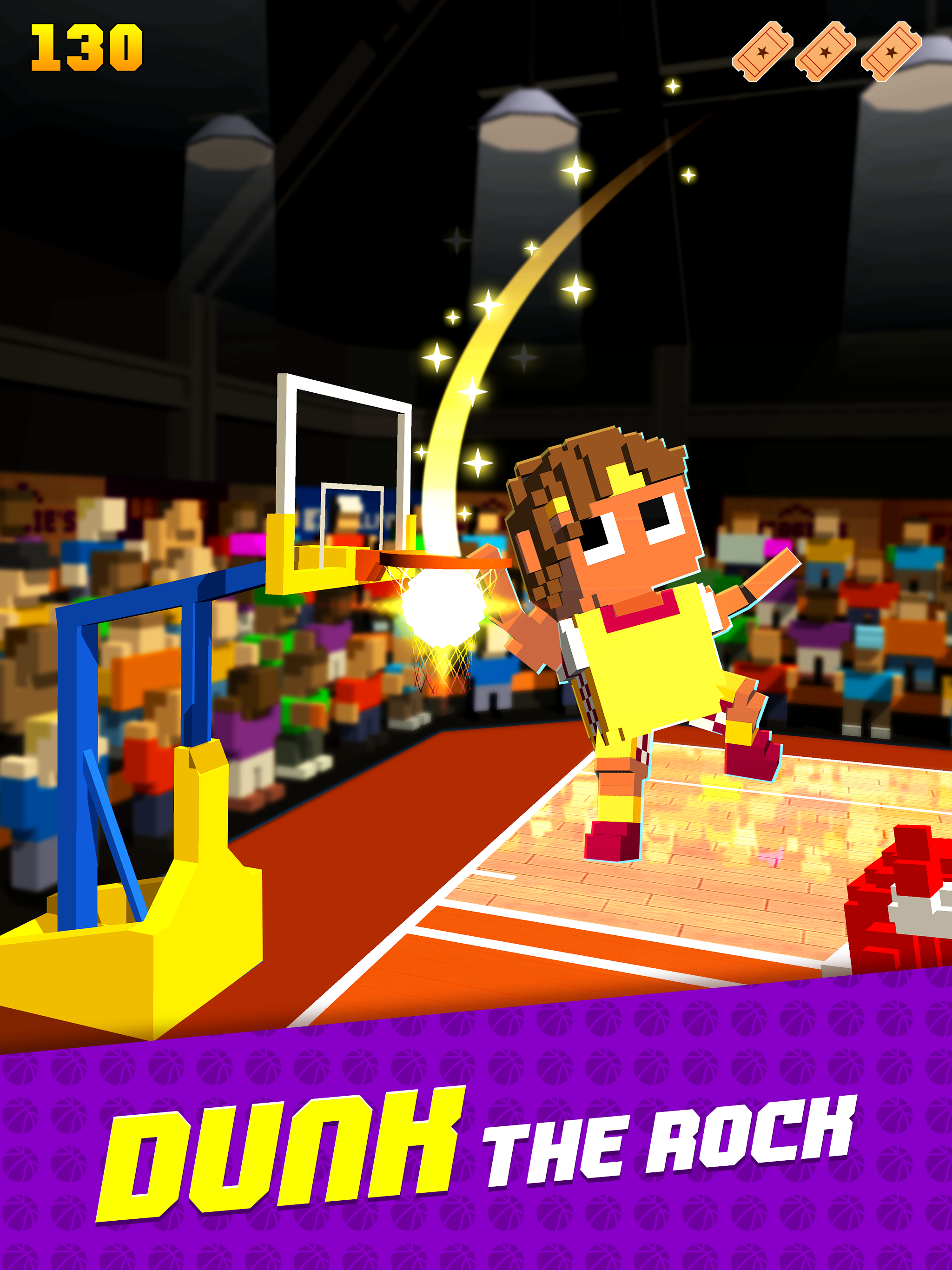 Blocky Basketball FreeStyle Game Screenshot