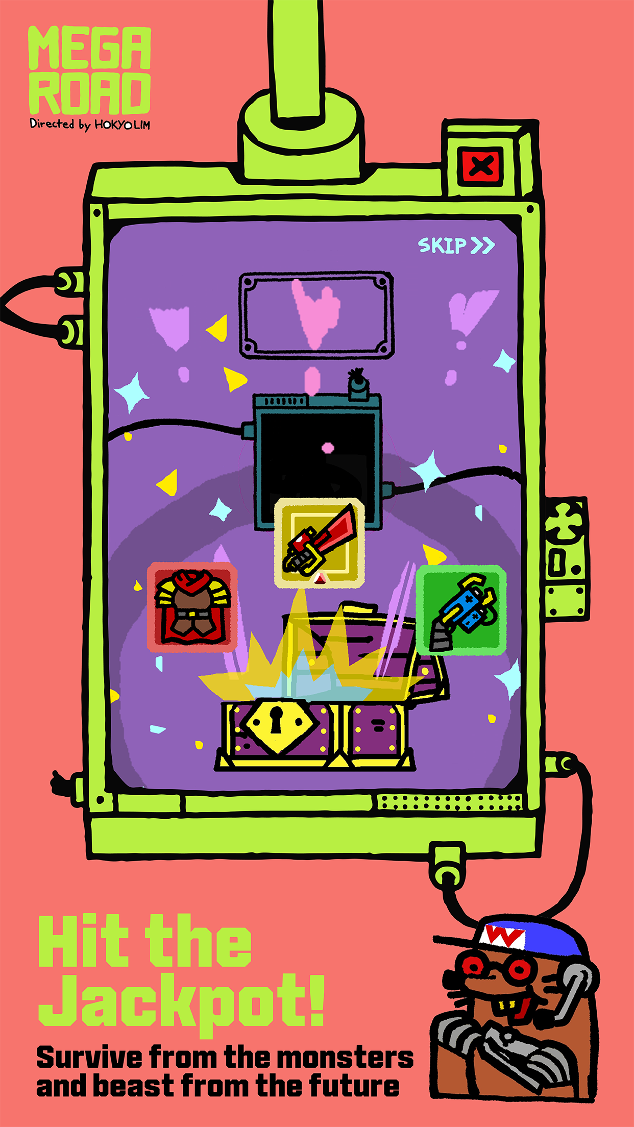 Screenshot of Mega Road : Roguelike ARPG