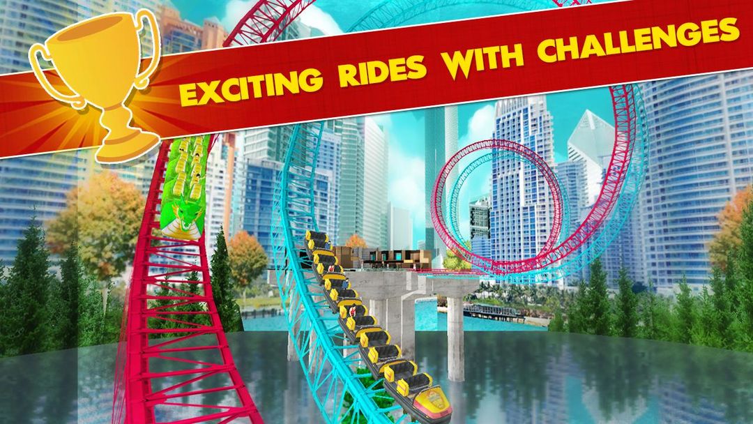 Roller Coaster Racing 3D 2 player ภาพหน้าจอเกม