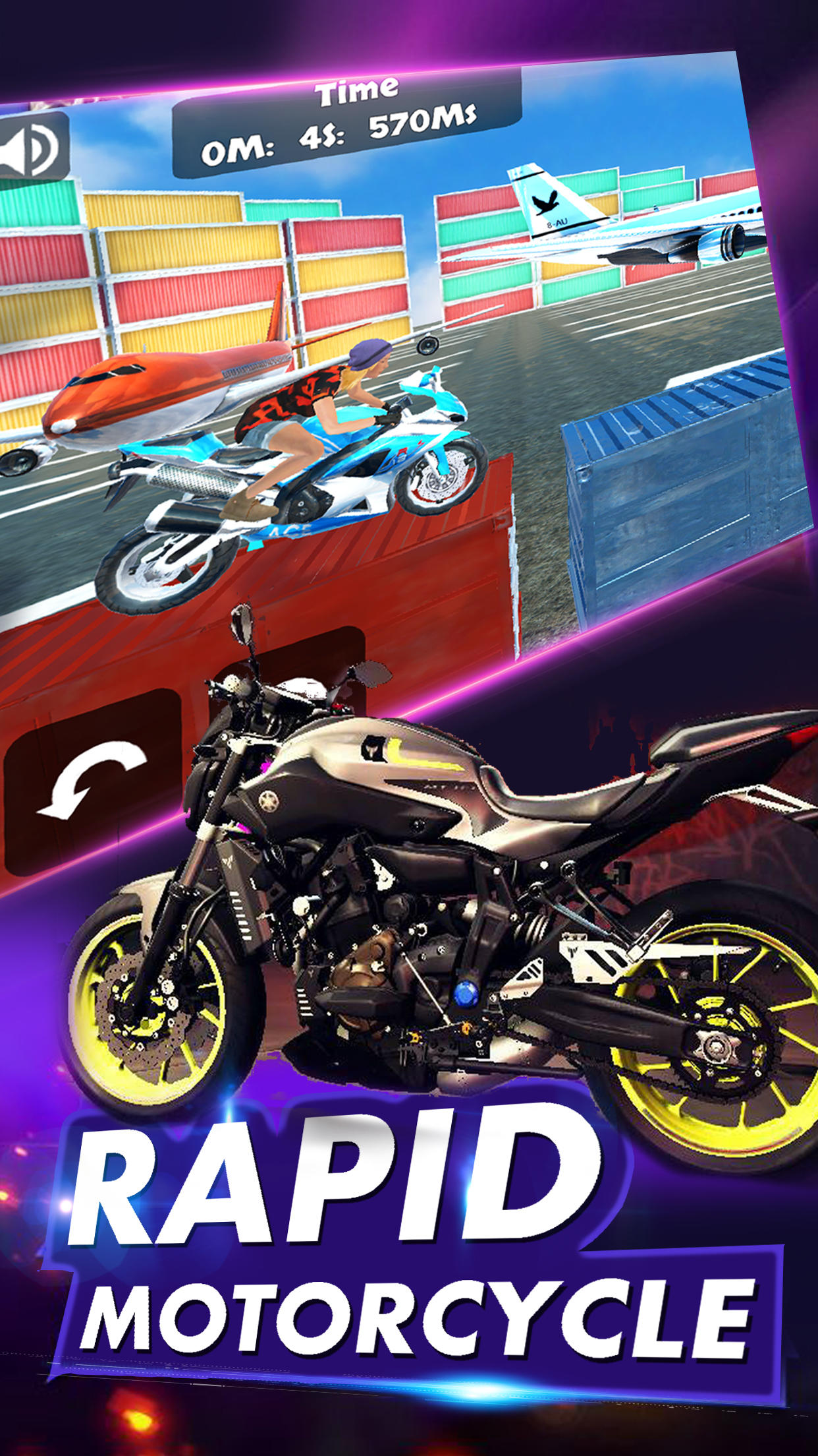 Stunt Moto Rider Extreme Races Game Screenshot