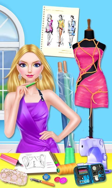 Captura de Tela do Jogo Fashion Designer Dress Maker 2