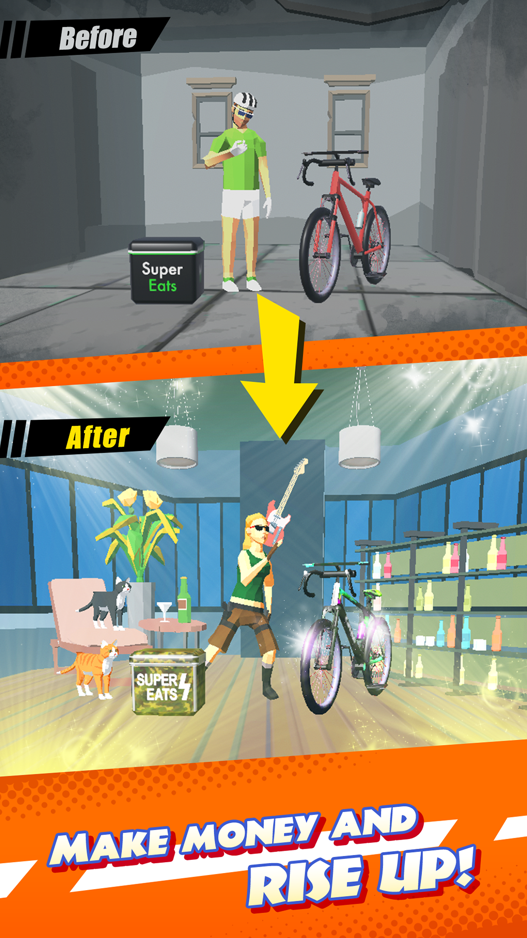 Cuplikan Layar Game Super Eats ~Extreme delivery~