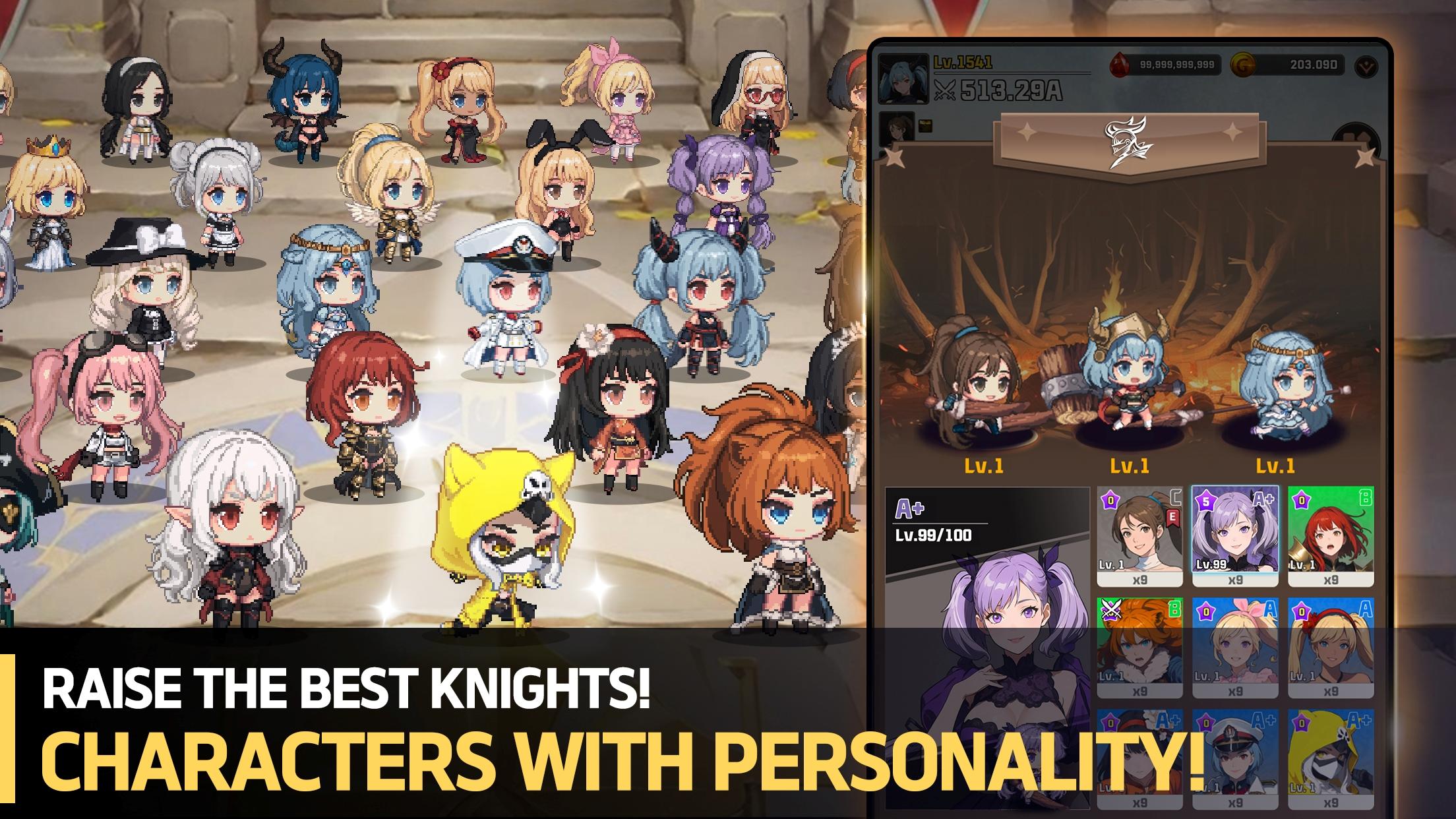 Screenshot of Pixel Knights : Idle RPG