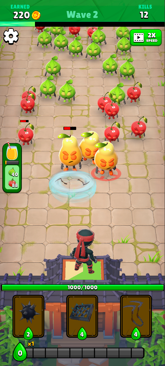 Screenshot of Ninja Fruits Defence