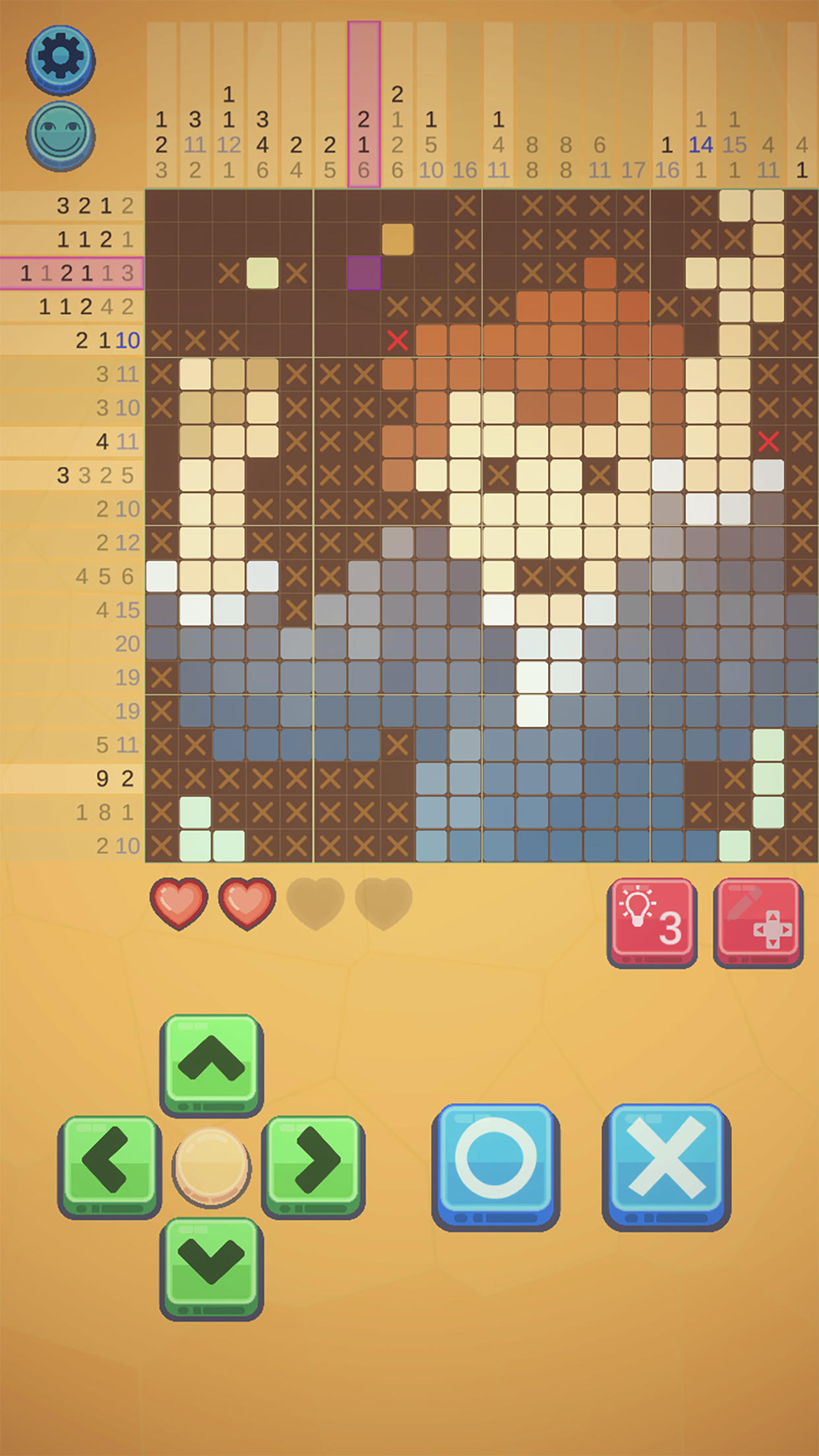 Screenshot of NemoAlice - nonogram puzzle