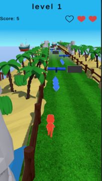 Runner Man 3D Game Screenshot