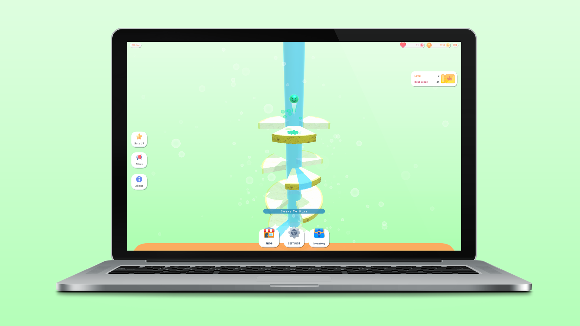 Fruit Helix Frenzy ภาพหน้าจอเกม