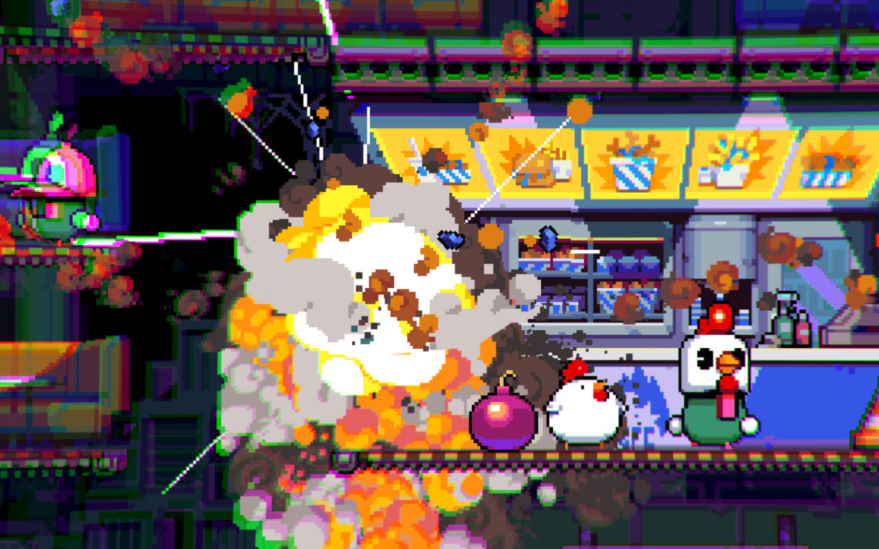 Bomb Chicken ภาพหน้าจอเกม