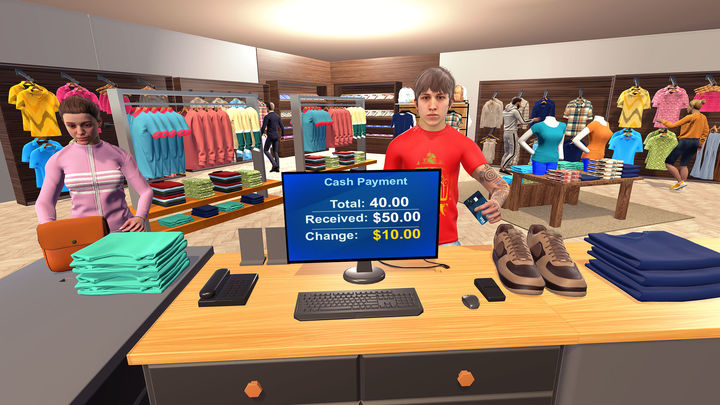 Cloth Store 3D Shop Simulator Game Screenshot