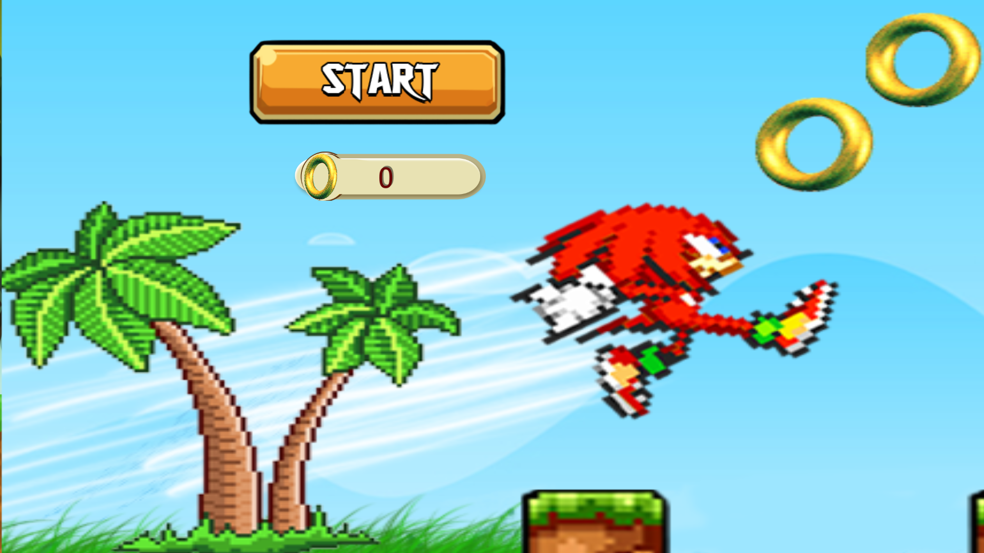 Скриншот игры Adventure sonic  Runner Games 2019