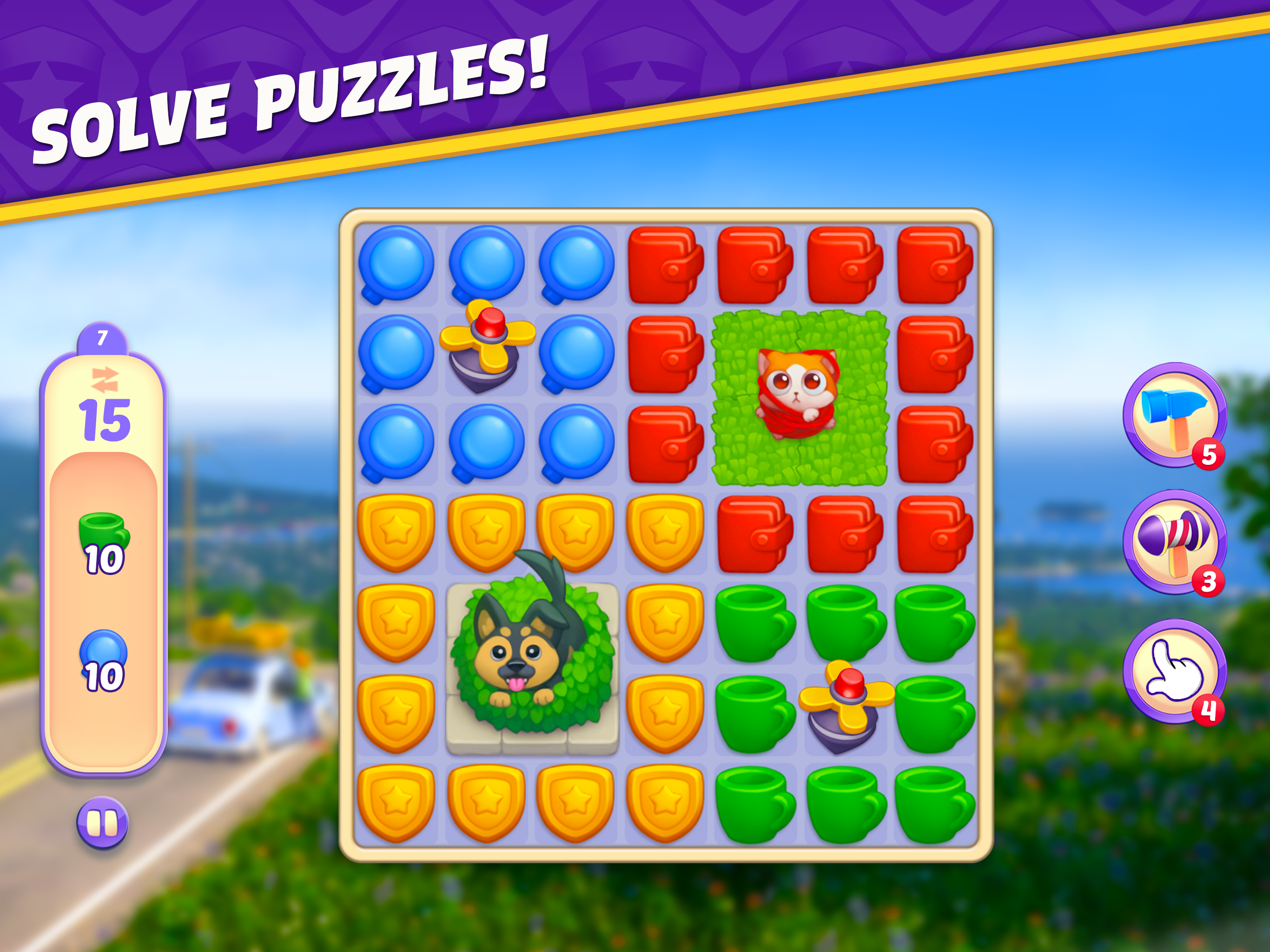 Small Town Murders: Match 3 Game Screenshot